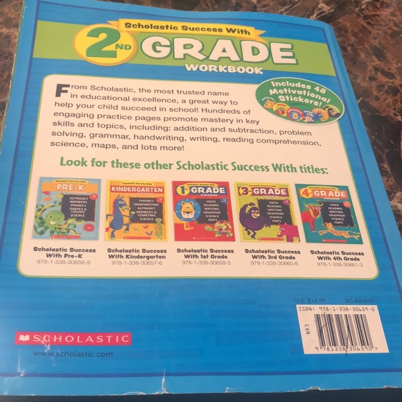 Edition Scholastic - 2nd Grade Workbook with Motivational Stickers - Picture 2 of 10